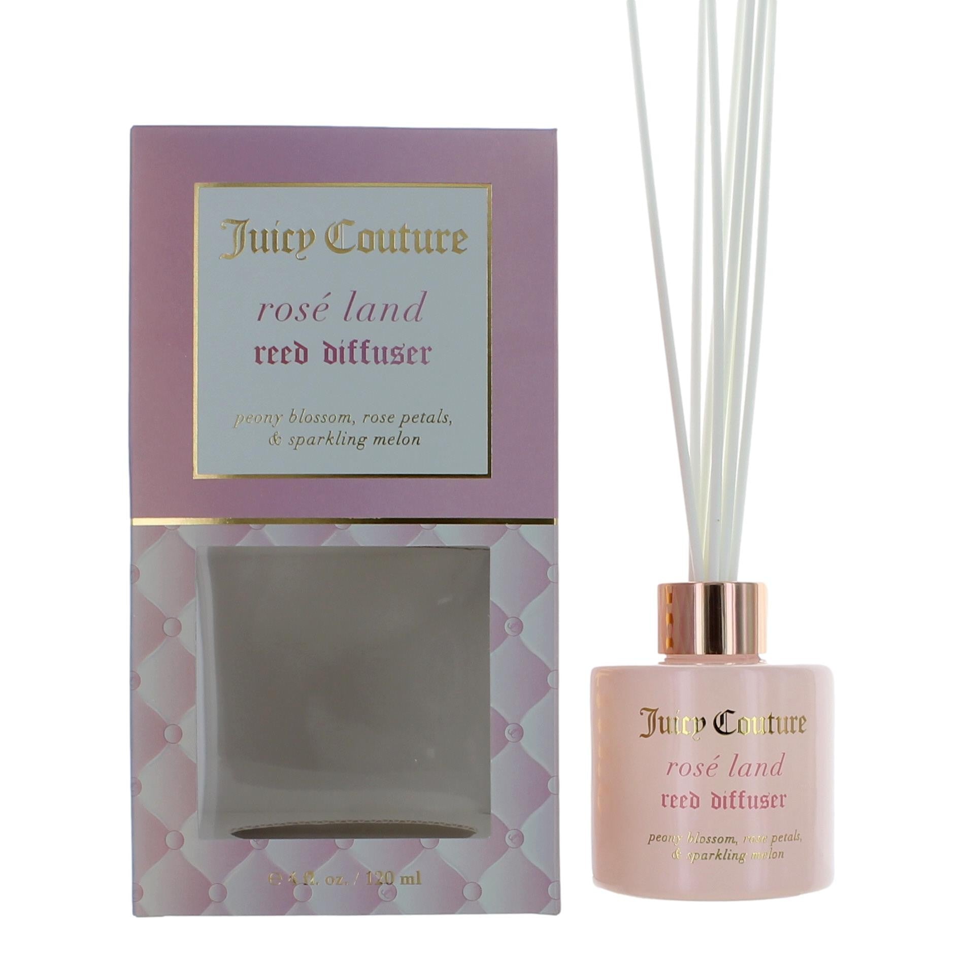 Bottle of Rose Land by Juicy Couture, 4 oz Reed Diffuser